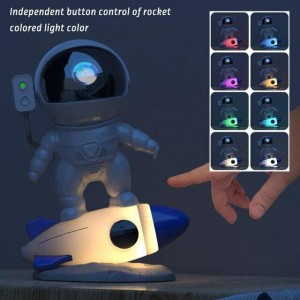چراغ خواب کهکشانی اسپیکردار مدل فضانورد موشک سوار ROCKET ASTRONAUT