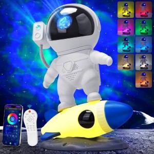 چراغ خواب کهکشانی اسپیکردار مدل فضانورد موشک سوار ROCKET ASTRONAUT
