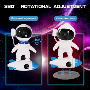 چراغ خواب کهکشانی اسپیکردار مدل فضانورد موشک سوار ROCKET ASTRONAUT