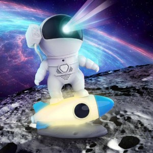 چراغ خواب کهکشانی اسپیکردار مدل فضانورد موشک سوار ROCKET ASTRONAUT