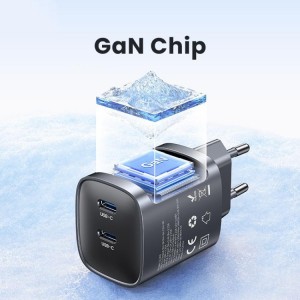 شارژر دیواری فست دو پورت تایپ سی 45 وات یوسامز CC305 T66