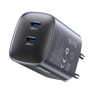 شارژر دیواری فست دو پورت تایپ سی 45 وات یوسامز CC305 T66