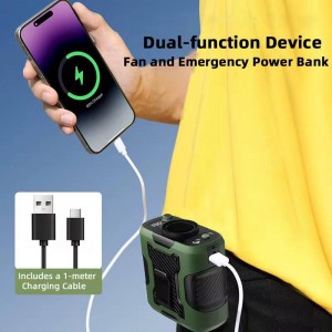 پنکه کمری قابل حمل چندکاره قابلیت پاوربانک WAIST FAN N102
