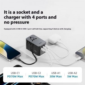 آداپتور مسافرتی یونیورسال ROCK 70W