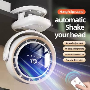 پنکه رومیزی  گیره ای شارژی هوشمند مدل F7 Multifunctional Fan