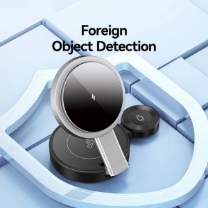 شارژر وایرلس سه‌کاره مگنتی یوسامز مدل CD234 تاشو 15 وات