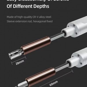ست پیچ گوشتی شارژی 65 قطعه با چراغ LED 