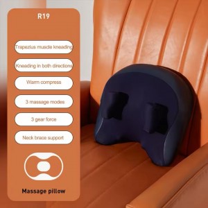 ماساژور گردن و کمر شارژی سه‌بعدی R19 با گرم‌کن | CLAMPING MASSAGE PILLOW
