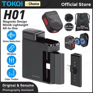 میکروفون دکمه‌ای بی‌سیم مگنتی TOKQI H01