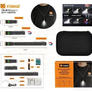 چراغ قوه گردنی و دستی شارژی YEMAO TG3 Mini