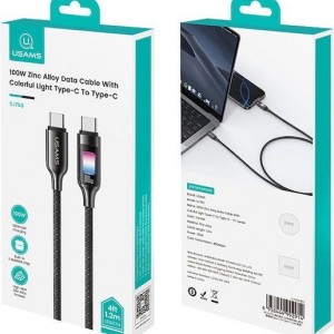 کابل سوپر فست شارژ تایپ سی به تایپ سی 100وات مدل  Usams -Sj750