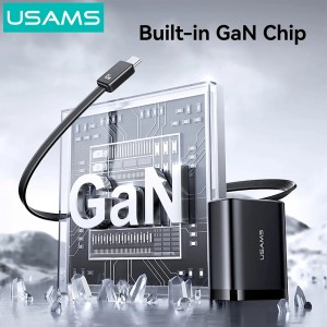 شارژر دیواری 65 وات تایپسی و یواسبی یوسامز با کابل تایپسی جمعشونده مدل CC299