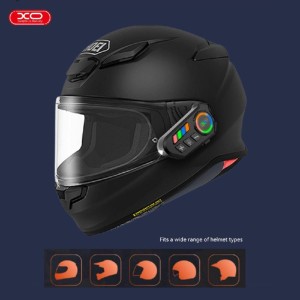 هدست کلاه ایمنی موتور سیکلت XO-BE56 با میکروفون و چراغ LED