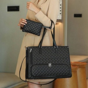 کیف دستی دوکاره زنانه (اداری - عایق حرارتی) به همراه کیف پول کوچک