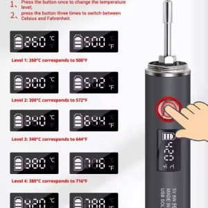 هویه لحیم‌کاری دیجیتال شارژی jxl 002 