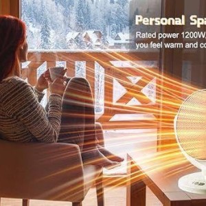 بخاری برقی 1200 وات دارای چرخش خودکار مدل HEATING FAN N1