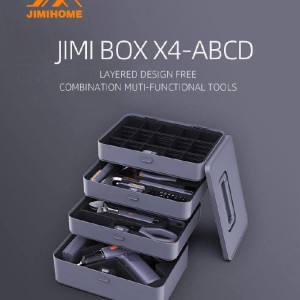 کیت ابزار برقی و دستی ۹۱ پارچه JIMIHOME (سری ABC) دارای دریل شارژی 12 ولت