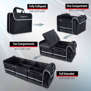 نظم‌دهنده صندوق عقب خودرو تاشو به‌همراه کیف مجزا با عایق حرارتی کد 1721