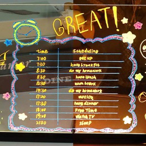 تخته یادداشت اکریلیک با نورLED