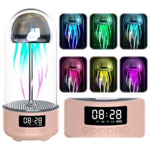 اسپیکر بلوتوث و چراغ خواب عروس دریای  به همراه ساعت دیجیتال کد 1660