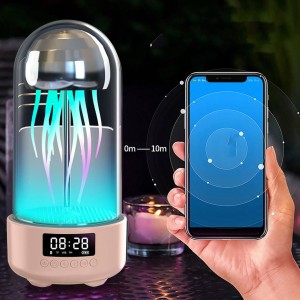 اسپیکر بلوتوث و چراغ خواب عروس دریای  به همراه ساعت دیجیتال کد 1660