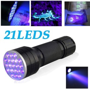 چراغ‌قوه دستی فرابنفش UV مدل 21LED