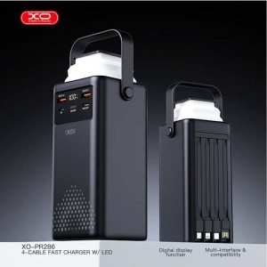 پاوربانک ایکس او مدل PR286 ظرفیت 50000 میلی آمپر توان 22.5 وات
