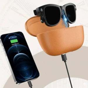 عینک هوشمند AI با دوربین HD دارای قابلیت ضبط تصاویر و ویدئو و دستیار صوتی هوشمند و ترجمه همزمان مدل m02 کد 1775
