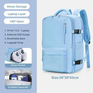 کوله پشتی ضد آب دارای محفظه کفش 60لیتر 17 اینچ کد 1400