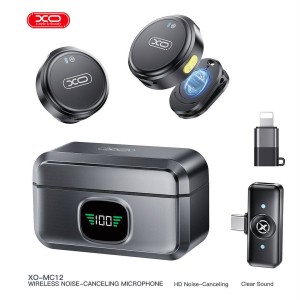 میکروفون یقه ای بی سیم ایکس او XO مدل MC12 با نویز کنسلینگ کد 1753