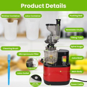 آبمیوه‌گیری و عصاره‌گیر Slow Juicer X01 کد 1768