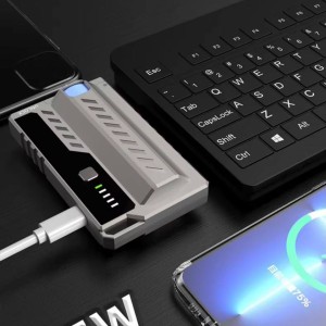 پاوربانک 10000 میلی‌آمپر ساعت با باتری‌های قابل تعویض مدل yh-08 کد 1769