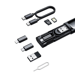 کابل تبدیل USB-C/USB به لایتنینگ/USB-C/MicroUSB مک‌دودو مدل WF-1720 طول 0.3 متر