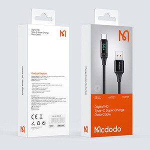 کابل تبدیل USB به USB-C مک دودو مدل CA-1080 طول 1.2 متر