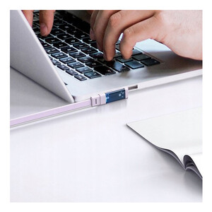 کابل USB-C مک دودو مدل 90Tyep-C to Type-C Transparent 65W طول 1.2 متر