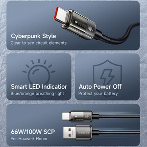 کابل تبدیل USB به USB-C مک دودو مدل Auto Power Off طول 1.8متر