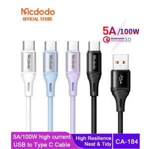 کابل تبدیل USB به USB-C مک دودو مدل CA-184 100W طول 1.2 متر