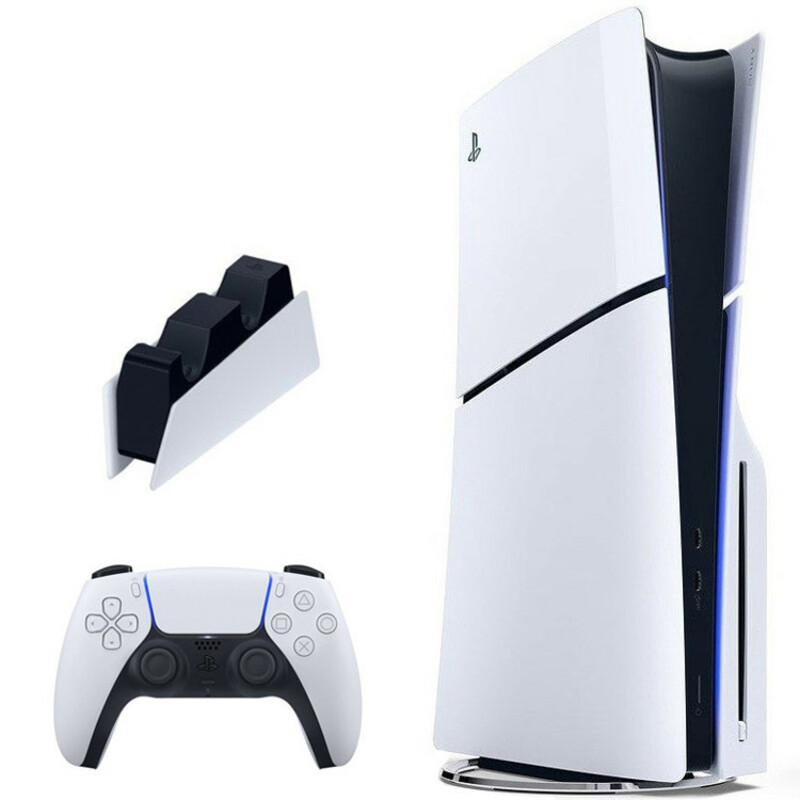کنسول بازی سونی مدل PlayStation 5 Slim Standard ظرفیت یک ترابایت ریجن 2016A اروپا به همراه پایه شارژر