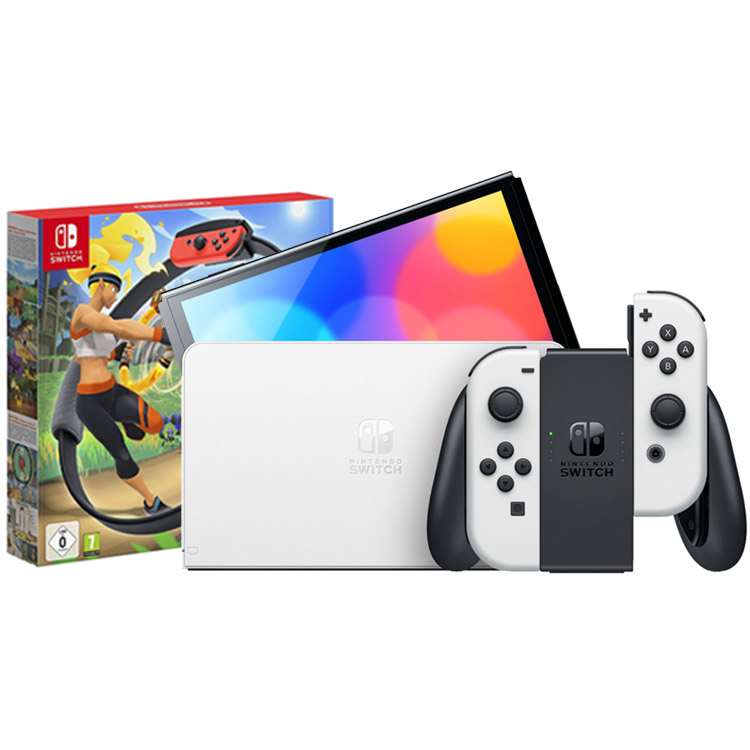 نینتندو سوییچ اولد ( رنگ  سفید) + بازی Ring Fit Adventures