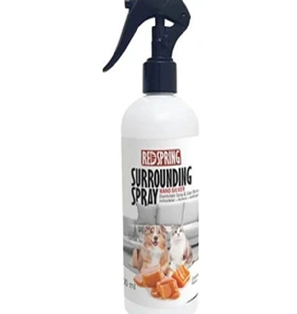 محلول ضد عفونی کننده محیط رداسپرینگ با عصاره کارامل Redspring Surrounding Spray حجم 500 میلی لیتر