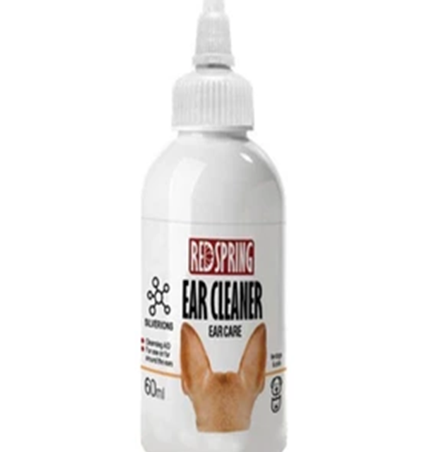 قطره پاک کننده گوش سگ و گربه رد اسپرینگ Ear Cleaner 60ml