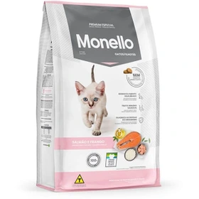 غذای بچه گربه (زیپ کیپ فله ای) با طعم مرغ و ماهی سالمون کیتن مونلو (Monello Kitten) وزن 1 کیلوگرم