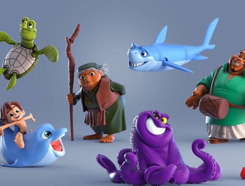 مجموعه کامل اکشن فیگورهای پسر دلفینی