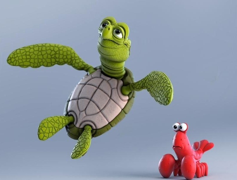 اکشن فیگور لاکپشت و خرچنگ