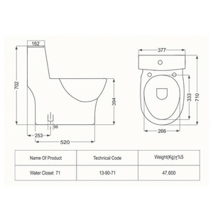 توالت فرنگی مروارید مدل کاتیا