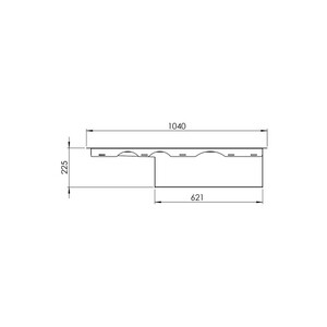 سینک ظرفشویی استیل توکار یک لگنه کن مدل BCN305