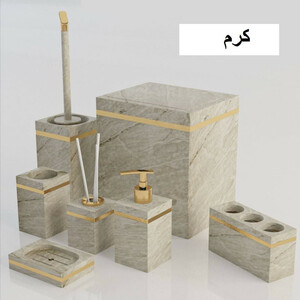 ست سرویس بهداشتی 7 پارچه هارمونی مدل رویا ماربل HA کد TP767