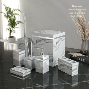 ست سرویس بهداشتی 7 پارچه هارمونی مدل رویا ماربل HA کد TP767