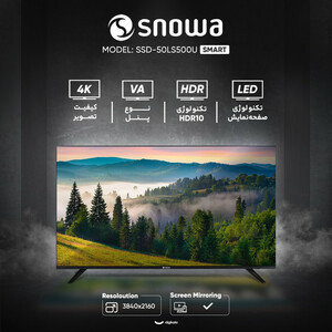 تلویزیون 50 اینچ ال ای دی هوشمند اسنوا مدل SSD-50LS500U