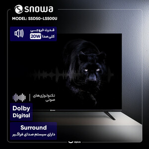 تلویزیون 50 اینچ ال ای دی هوشمند اسنوا مدل SSD-50LS500U